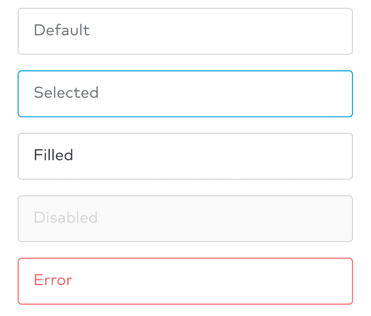 text-input states