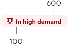 Specifications for the pill component colors