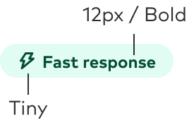 Specifications for the pill component sizing