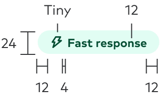 Specifications for the pill component spacing